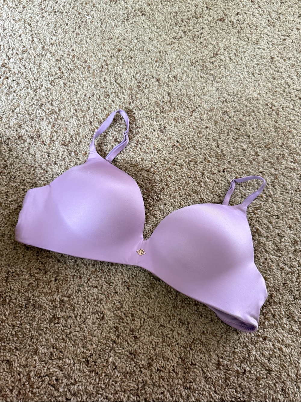 Victoria's Secret Light Lavender Wireless Push Up T-Shirt Bra